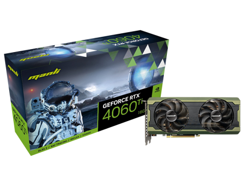 Manli GeForce RTX™ 4060 Ti 16GB(M2581+N719-10)